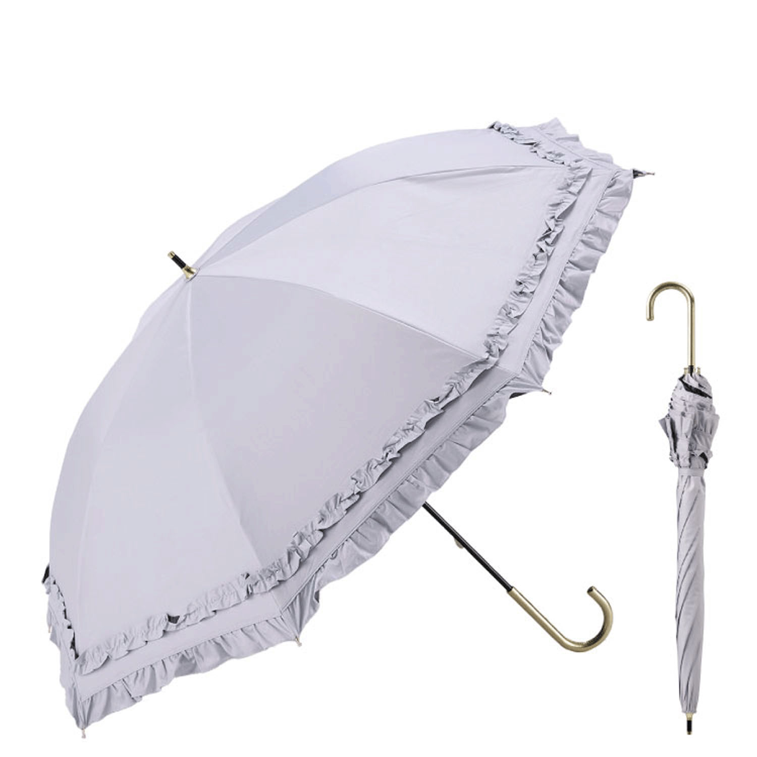 【ダブルフリル】 晴雨兼用 ダブリフリル長傘 - 画像5