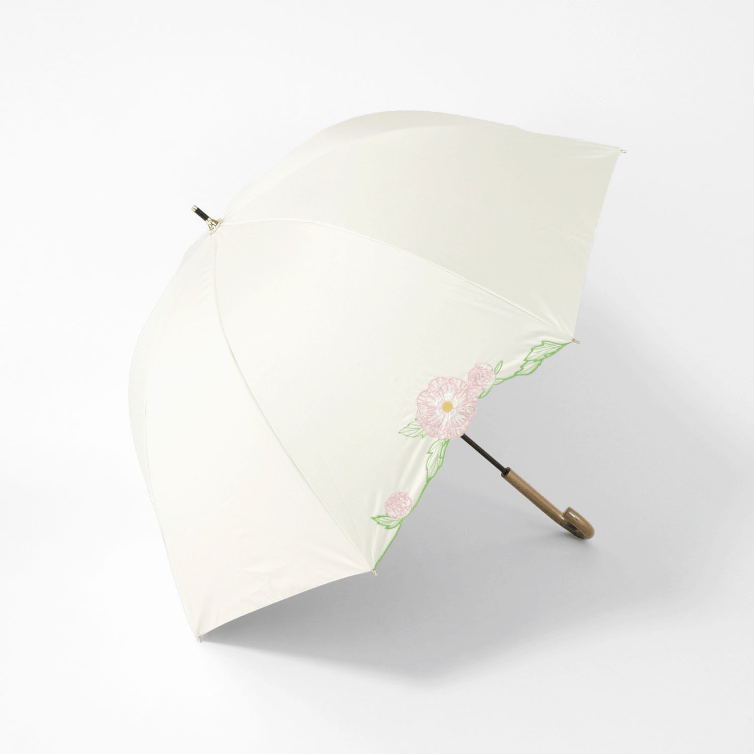 晴雨兼用 ラナンキュラス長傘 - 画像2