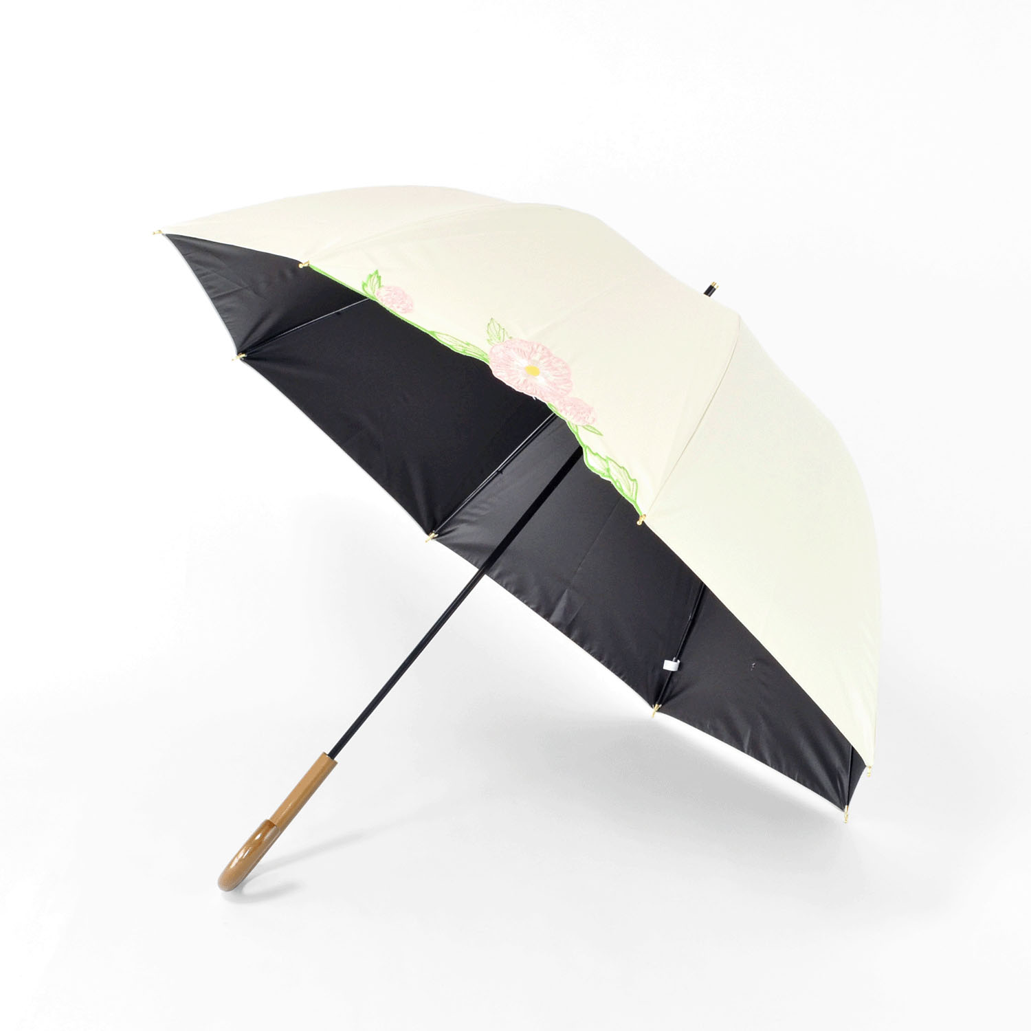 晴雨兼用 ラナンキュラス長傘 - 画像3