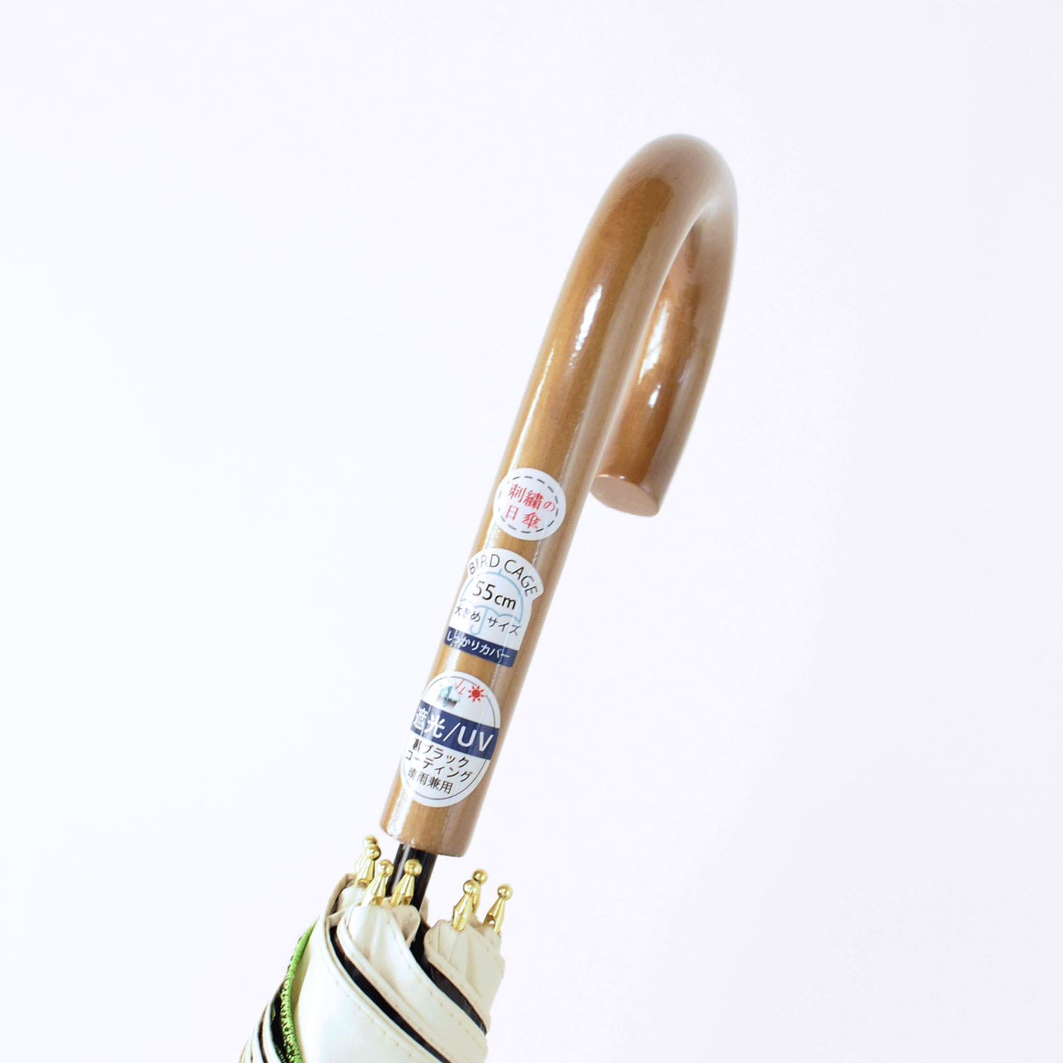 晴雨兼用 ラナンキュラス長傘 - 画像7