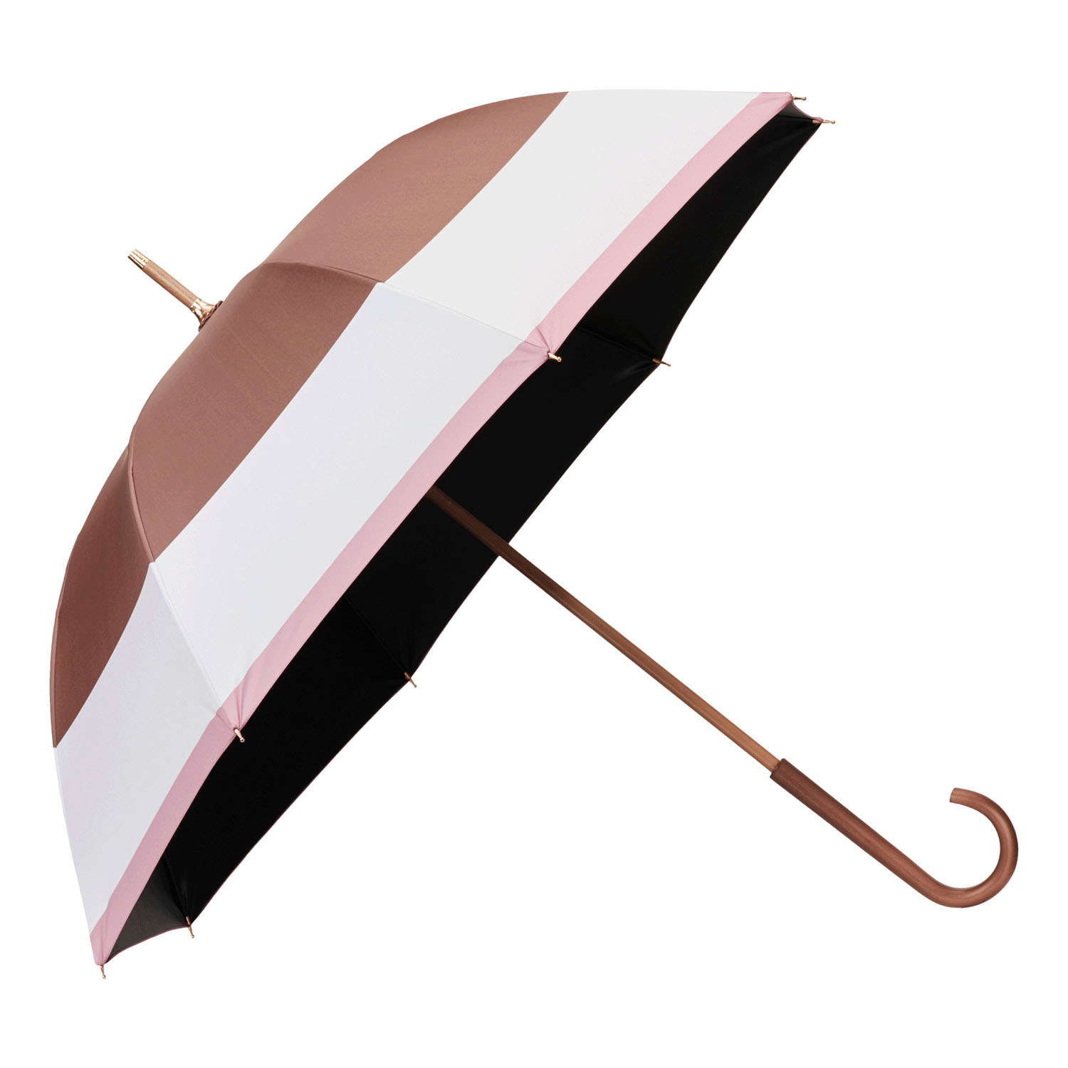 【water front】 モクット晴雨兼用ブロックボーダー長傘 - 画像1