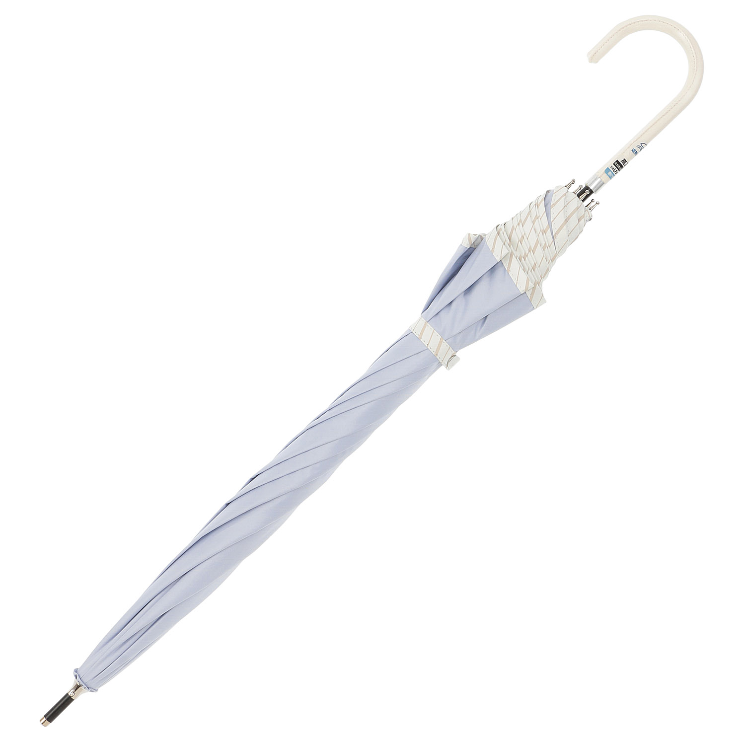 晴雨兼用パイピングライン長傘 - 画像3