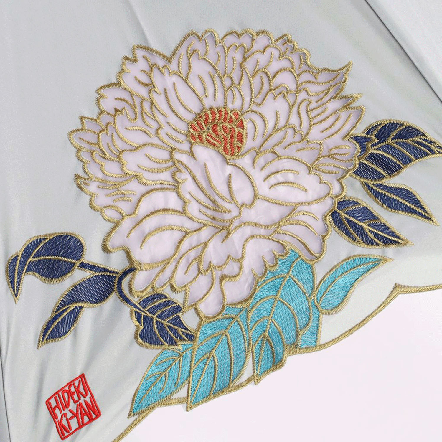 完全遮光 （晴雨兼用）女優日傘 「キーヤン牡丹オーガンジーかわず張り」 - 画像7