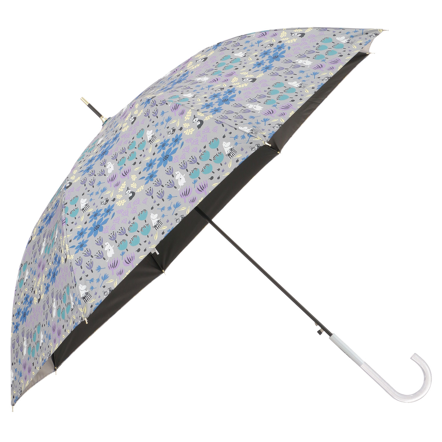 晴雨兼用傘 MOOMIN ムーミンお花畑 ジャンプ傘