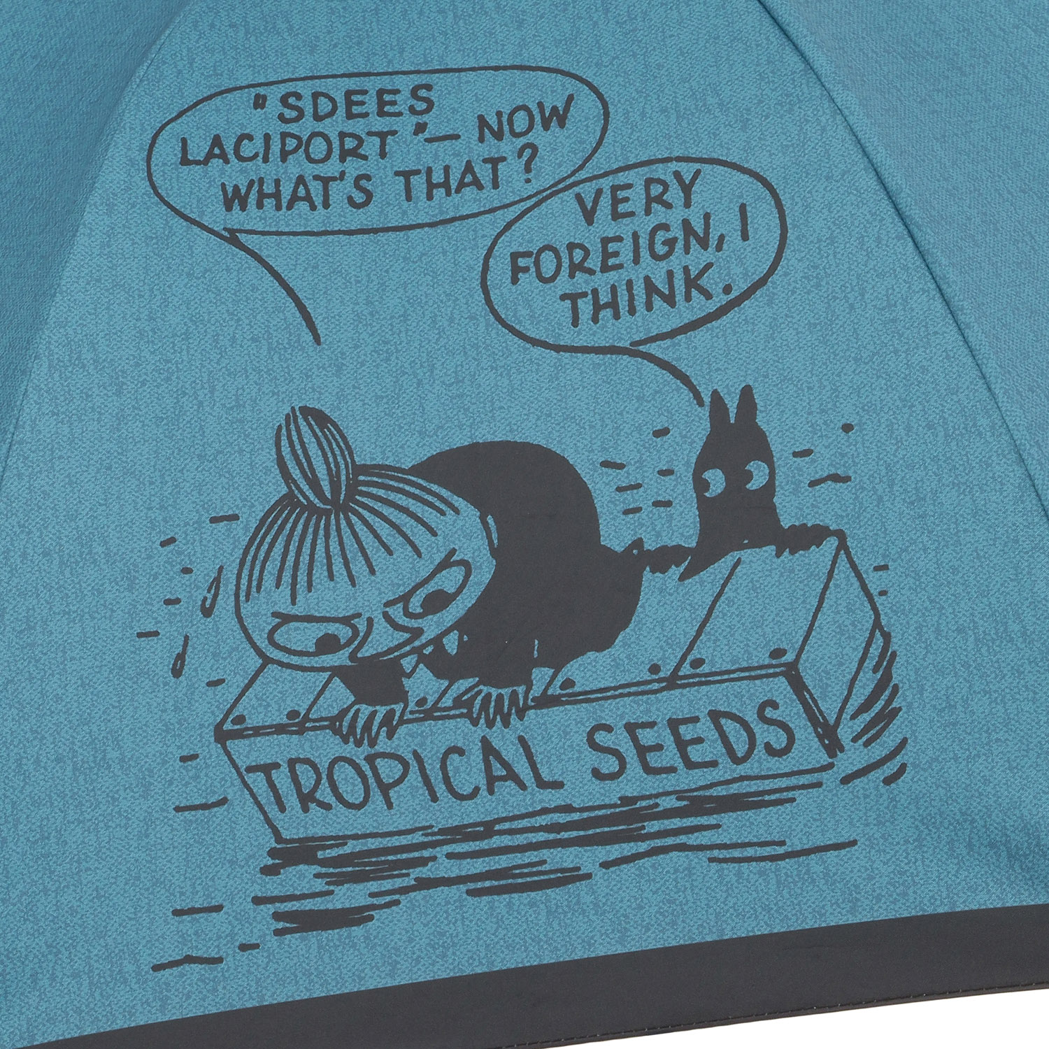 晴雨兼用傘 MOOMIN 漂流リトルミイ柄 ショート傘 - 画像4