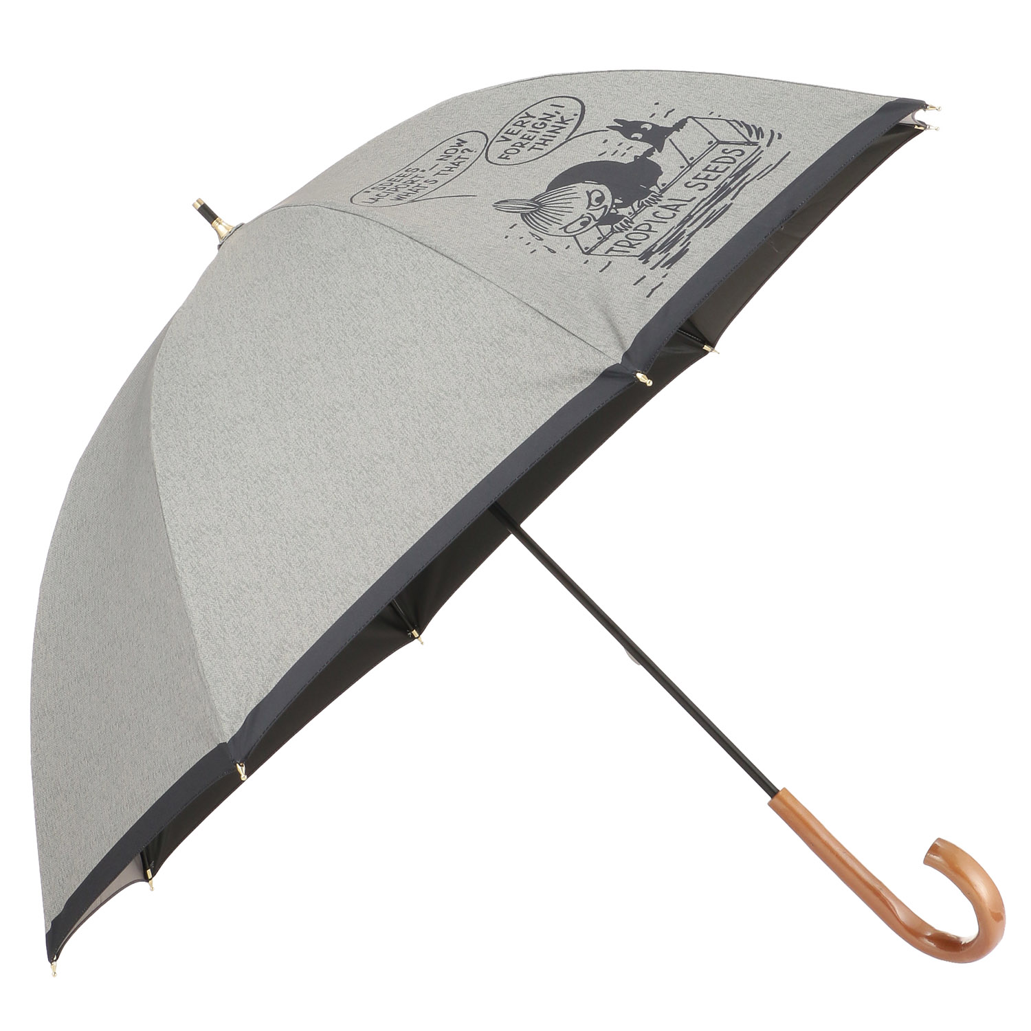 晴雨兼用傘 MOOMIN 漂流リトルミイ柄 ショート傘