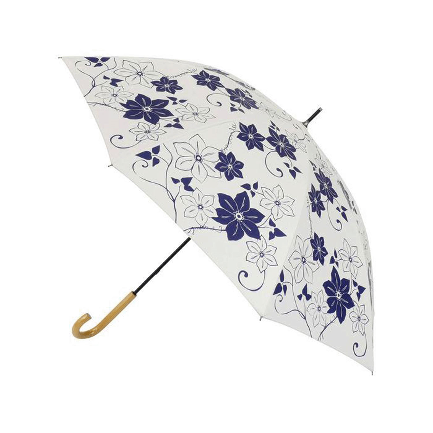 百花涼藍 晴雨兼用長傘 - 画像2