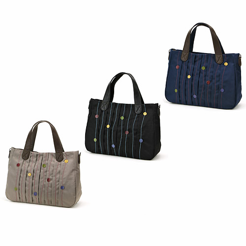 ドットステッチ横型2WAYバッグ