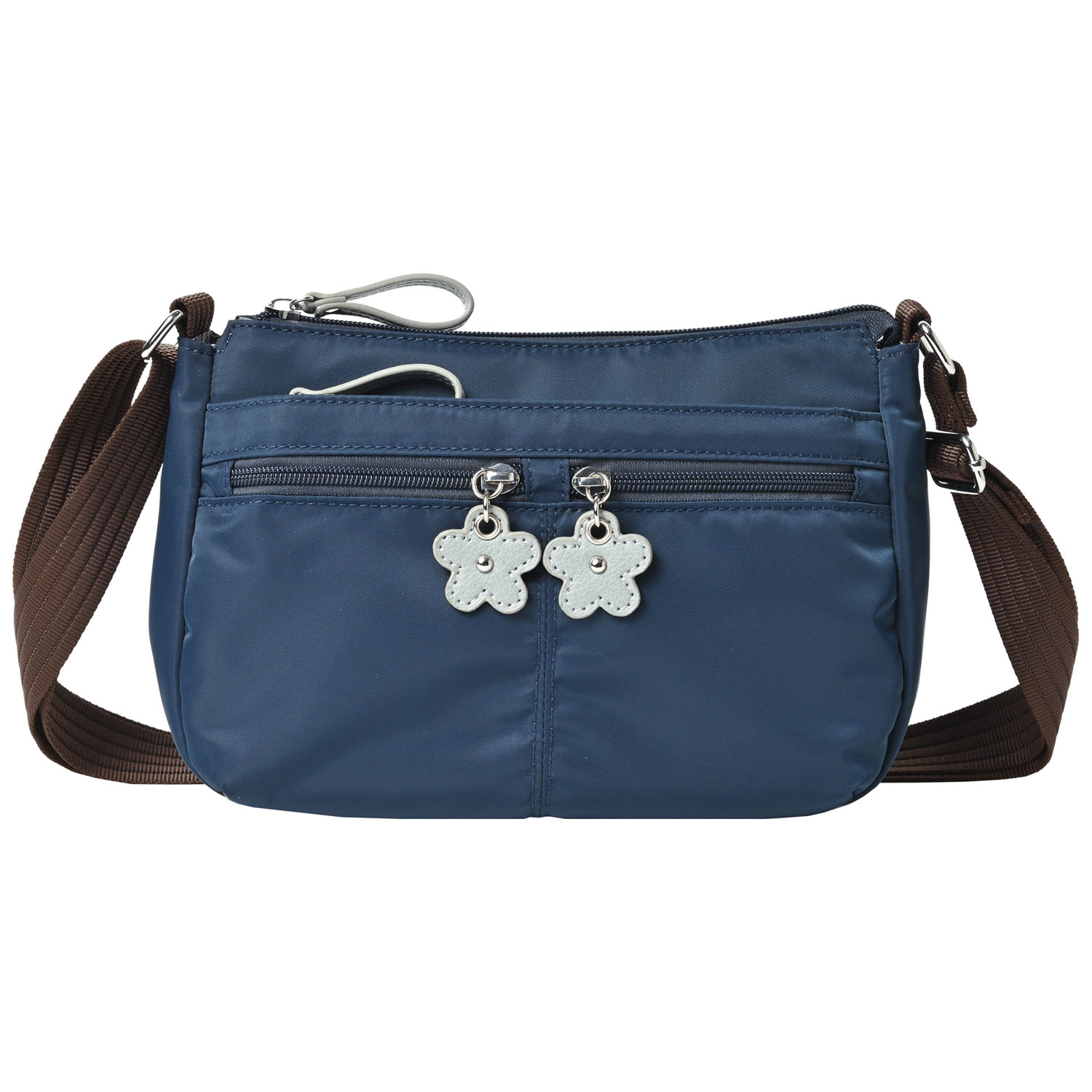 BORSETTIAMO 撥水ナイロン横型ショルダーバッグ - 画像11