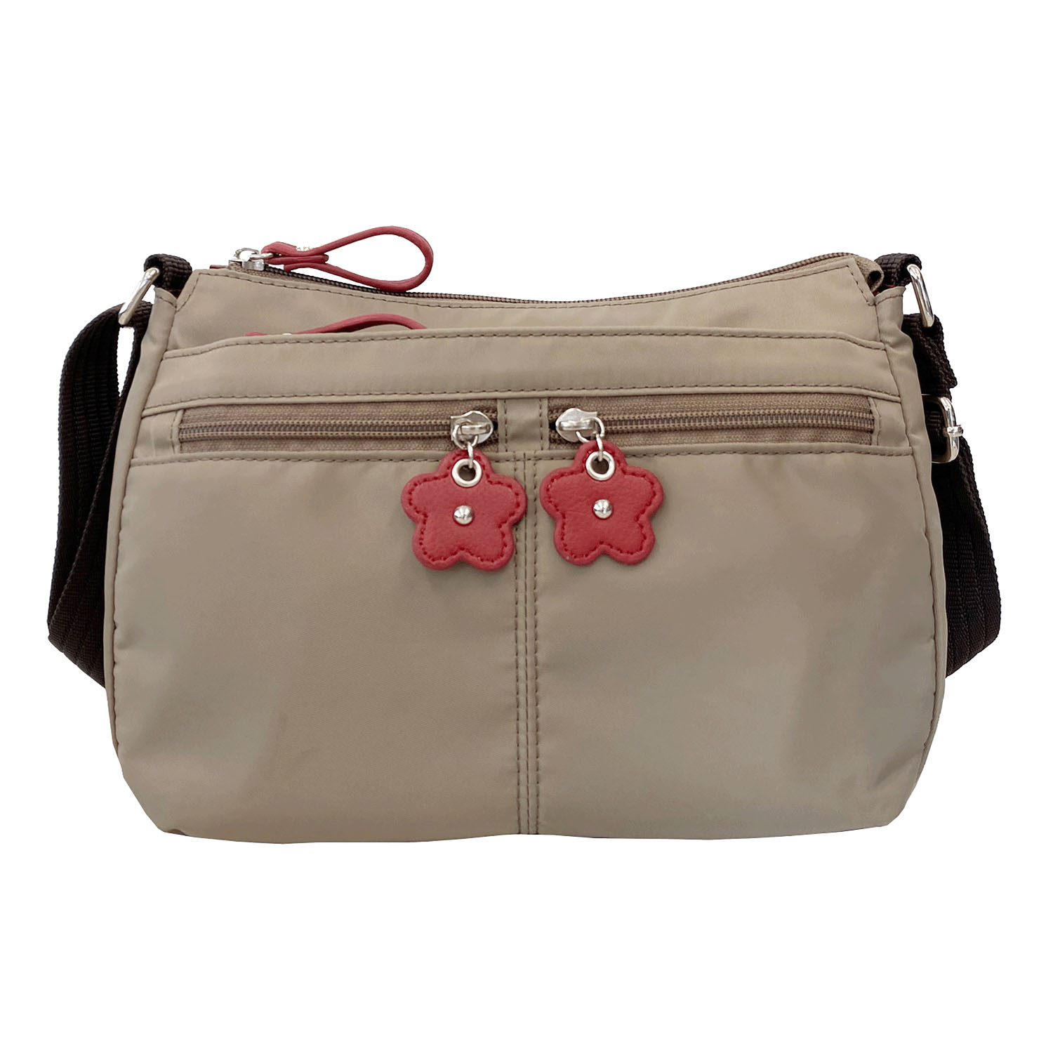 BORSETTIAMO 撥水ナイロン横型ショルダーバッグ - 画像4