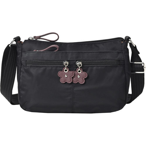 BORSETTIAMO 撥水ナイロン横型ショルダーバッグ - 画像5