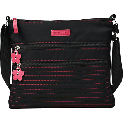 BORSETTIAMO ステッチ薄マチショルダーバッグ - 画像8