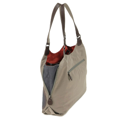 ドットパッチワークあおり型トートバッグ - 画像2