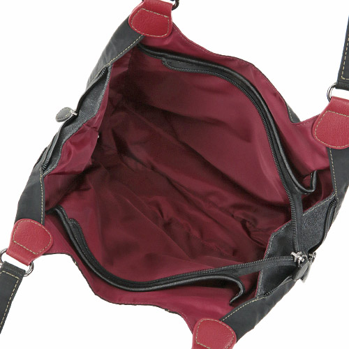 ドットパッチワークあおり型トートバッグ - 画像7