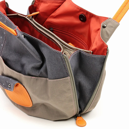 デニムドット丸型トートバッグ - 画像5