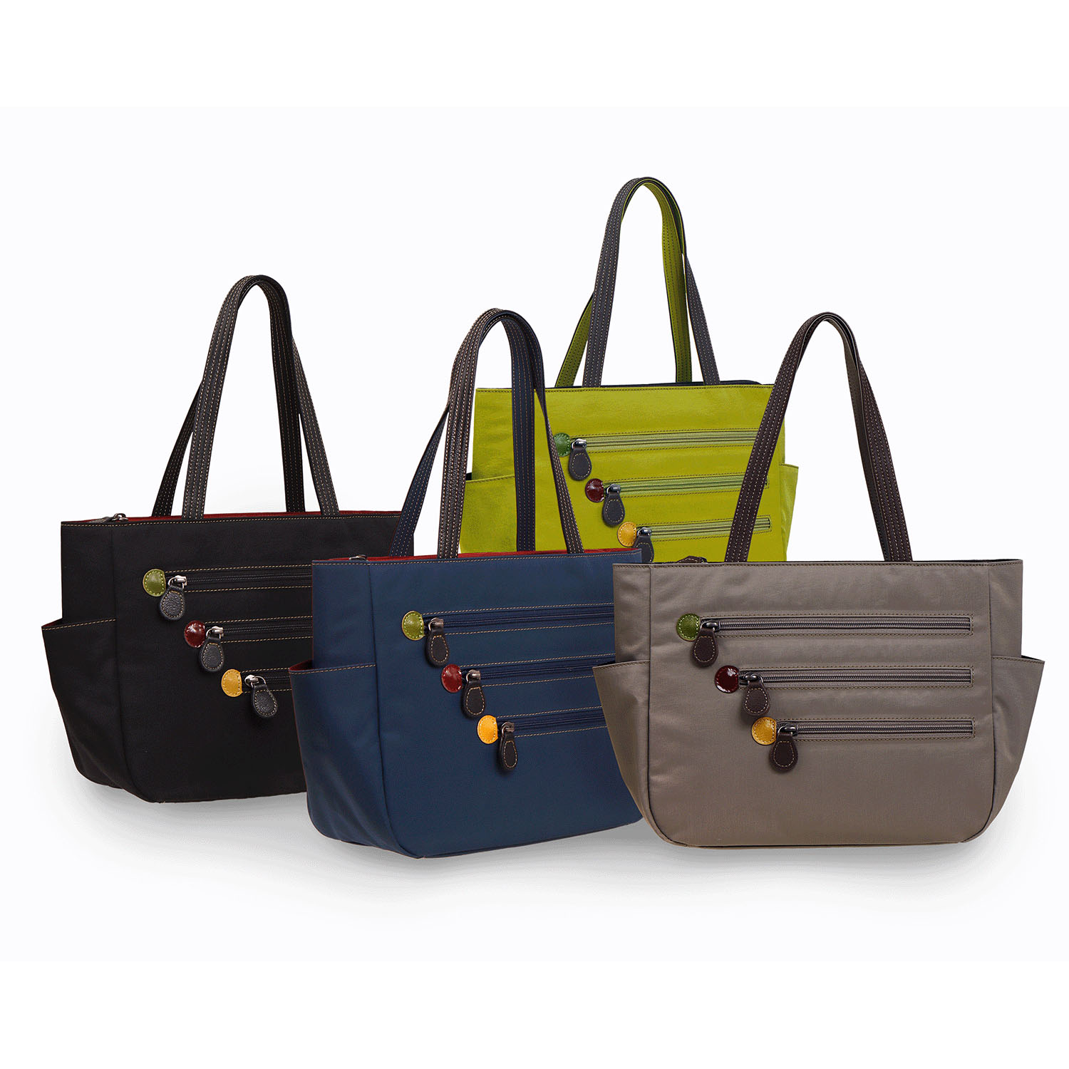 カラーファスナートートバッグ