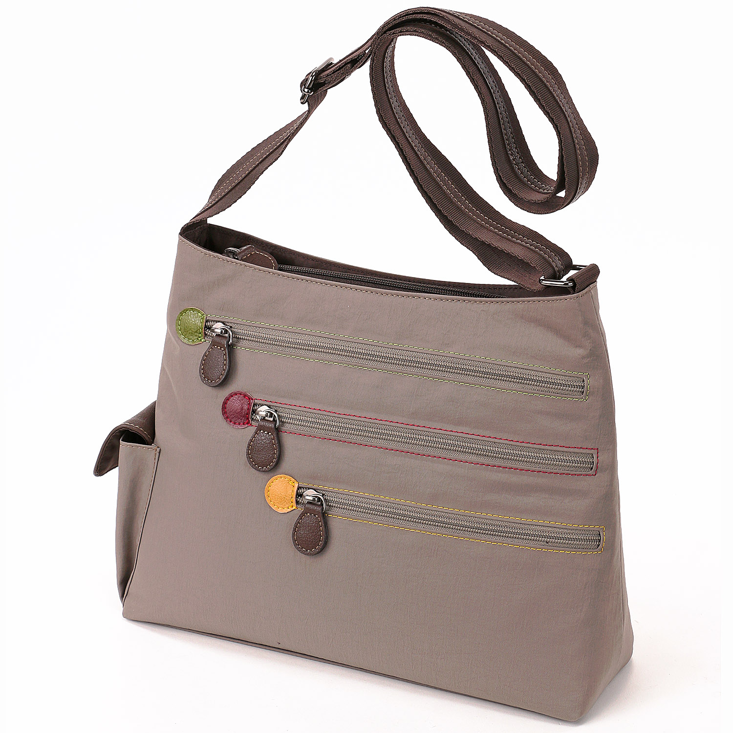 カラーファスナーショルダーバッグ - 画像2