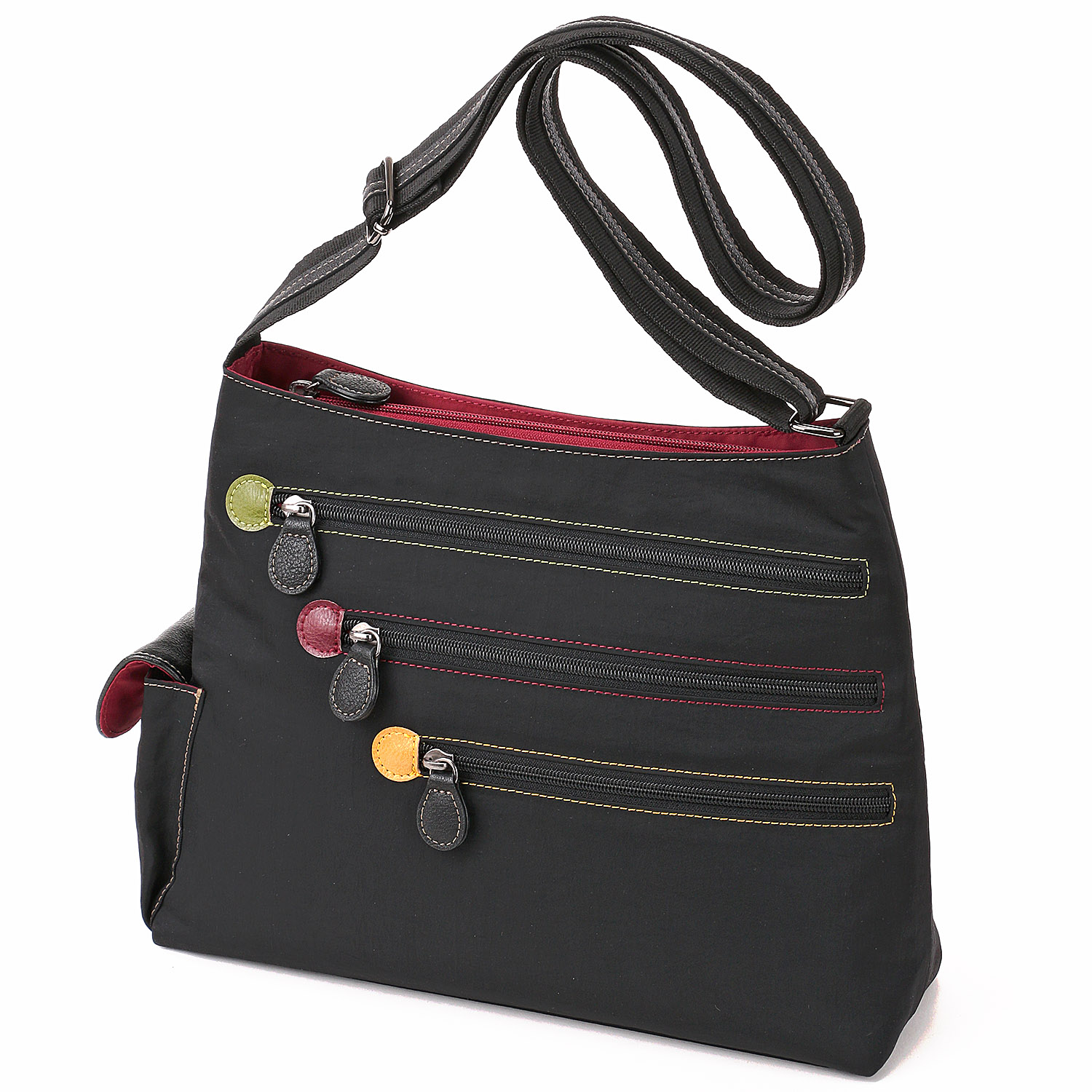 カラーファスナーショルダーバッグ - 画像3