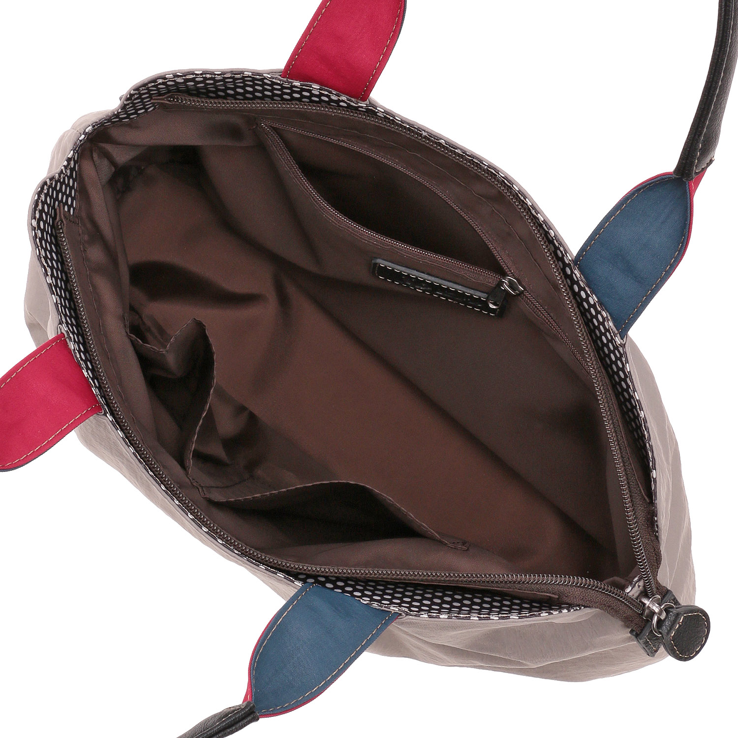 ナイロン×ドットハンドルトートバッグ - 画像5