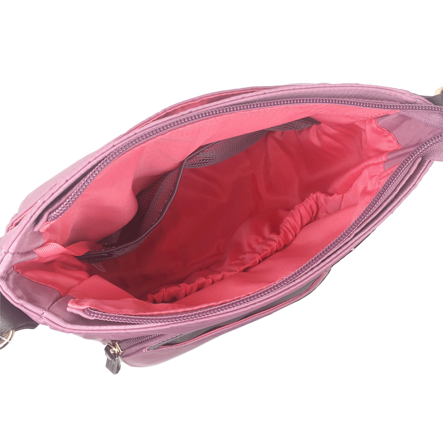 パッと中身がよくわかる バイカラー縦型ショルダーバッグ - 画像8