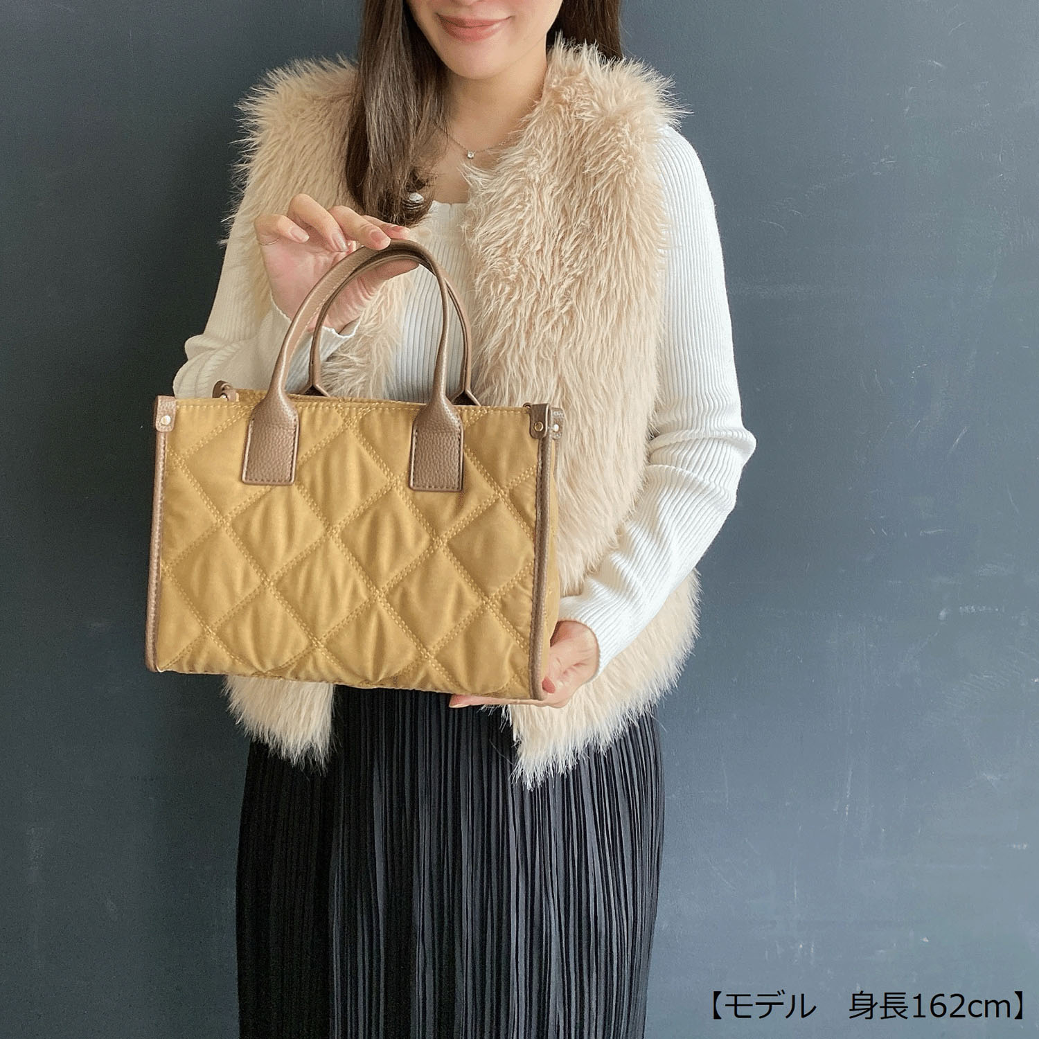 ピーチスキンキルト2WAYバッグ - 画像4