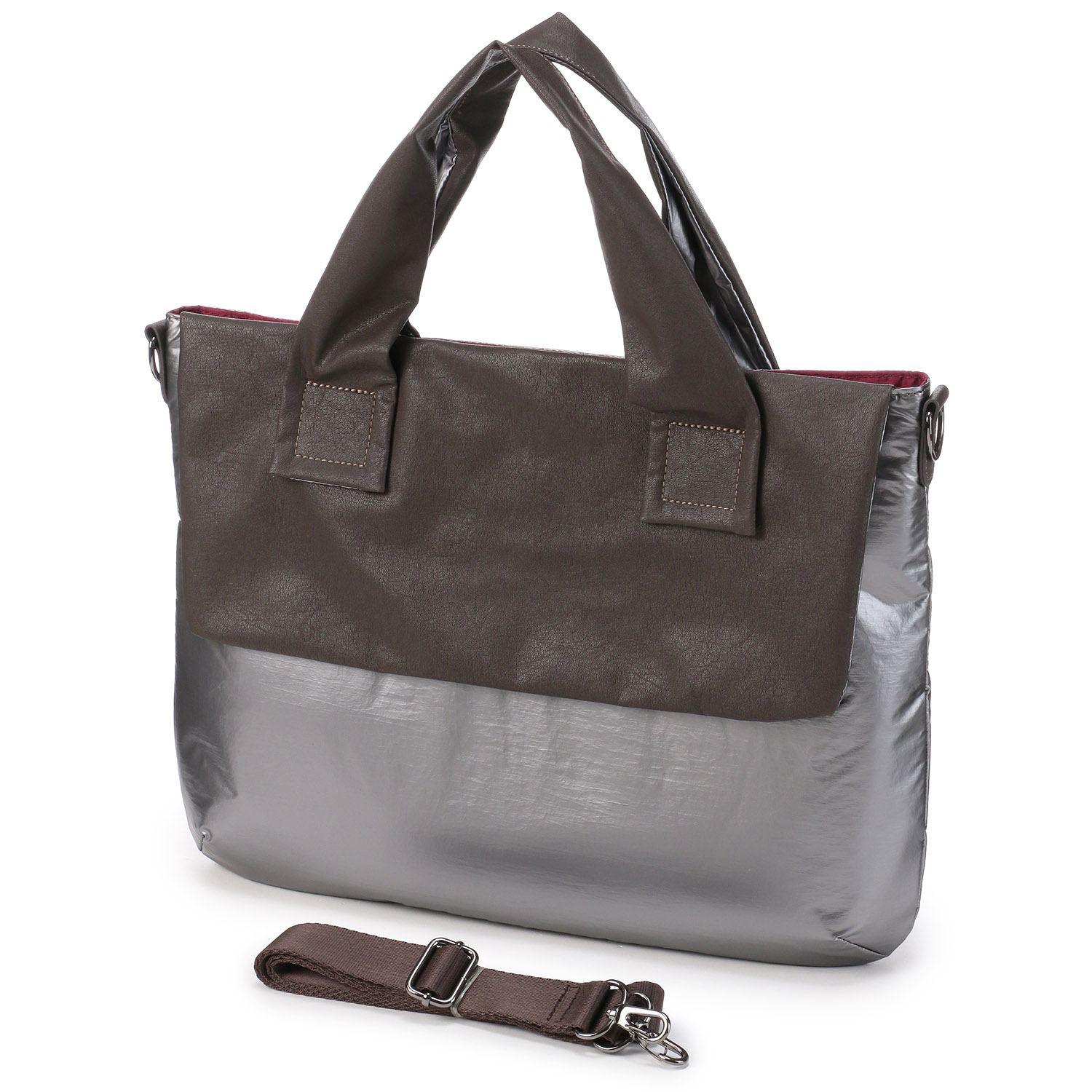 メタリック2WAYトートバッグ - 画像3