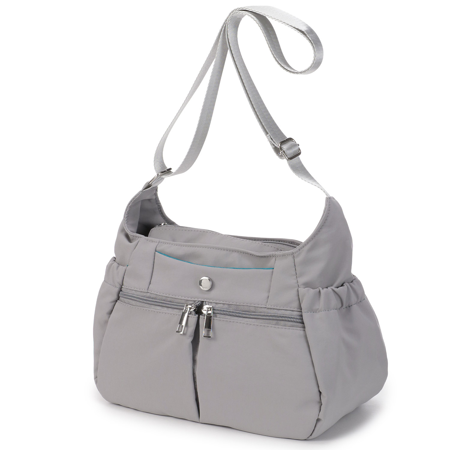 時短 カシメ多収納Wファスナーショルダーバッグ - 画像2