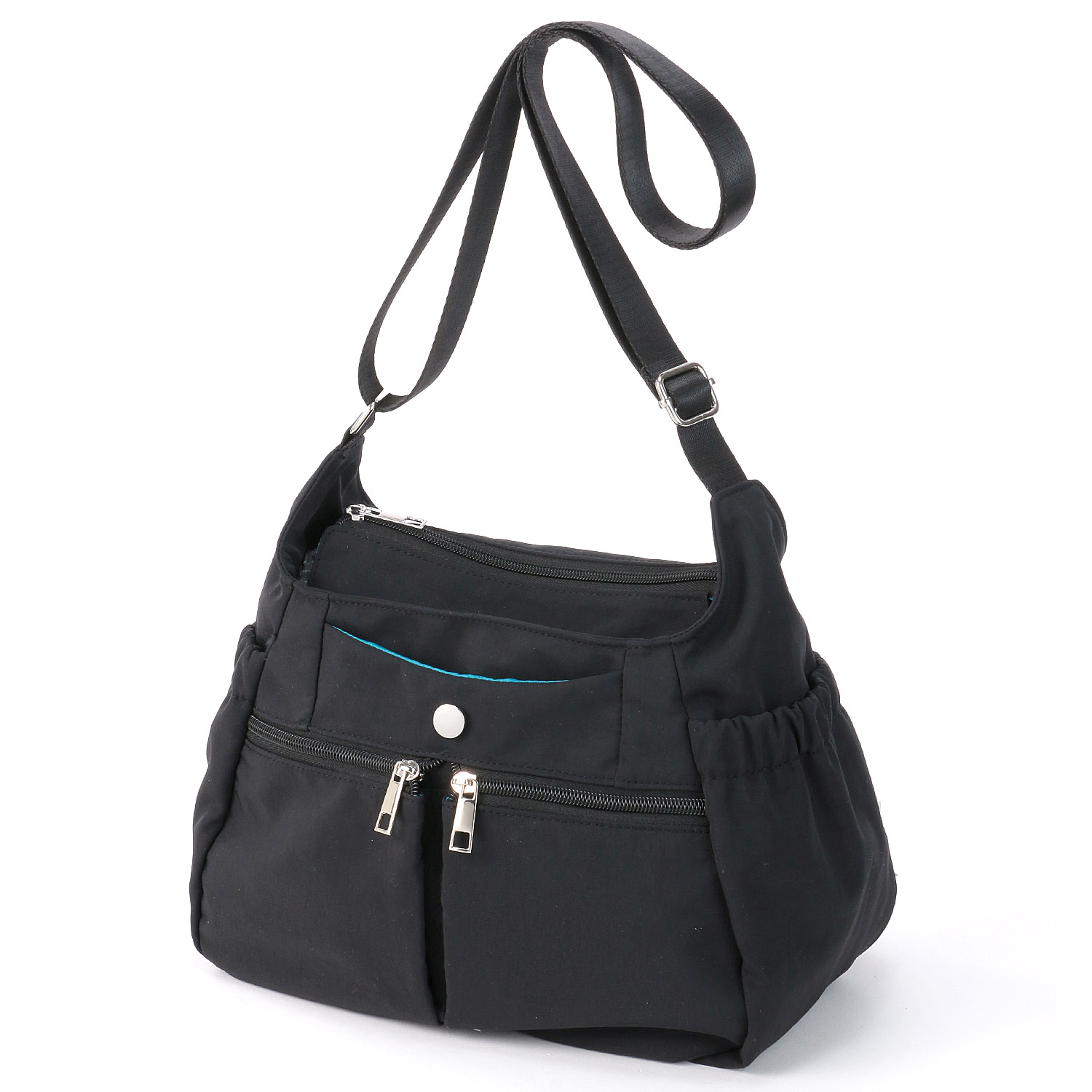 時短 カシメ多収納Wファスナーショルダーバッグ - 画像3