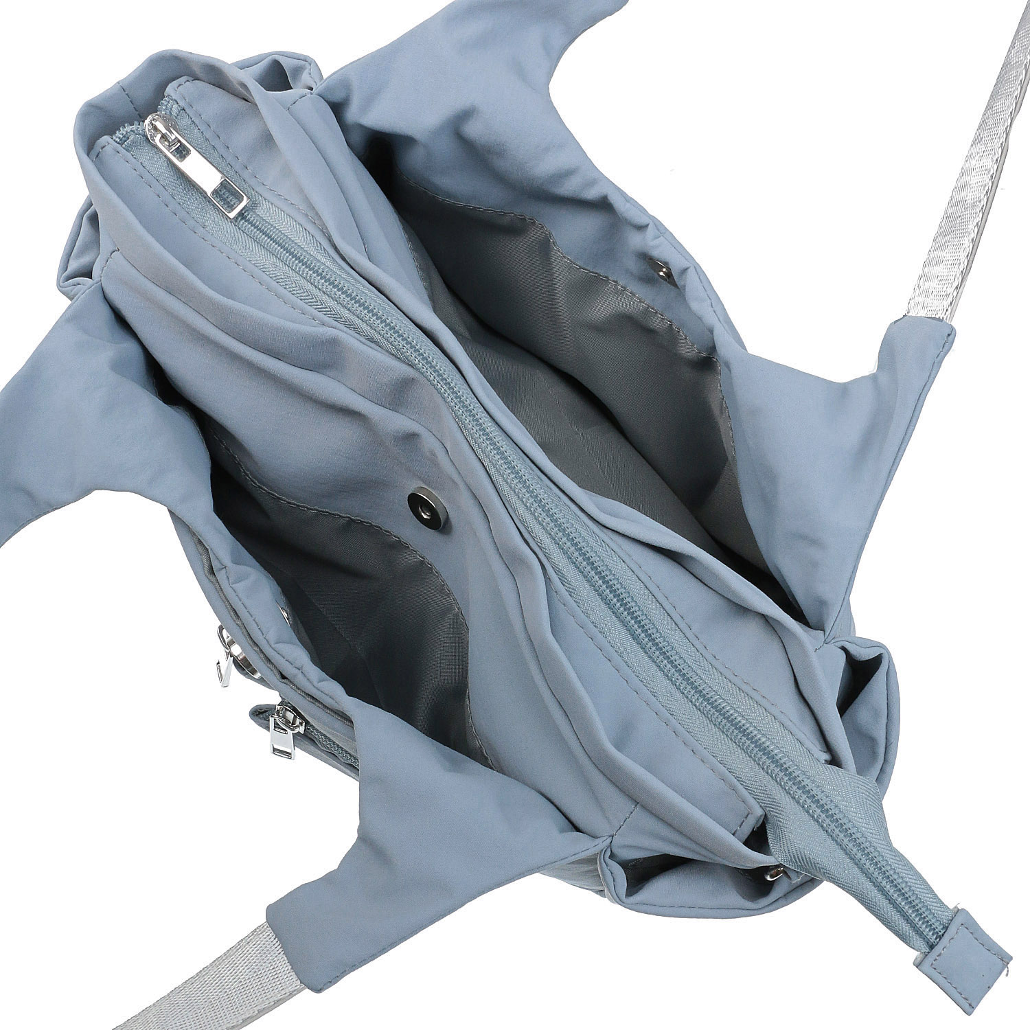 時短 カシメ多収納Wファスナ－2WAYバッグ - 画像3