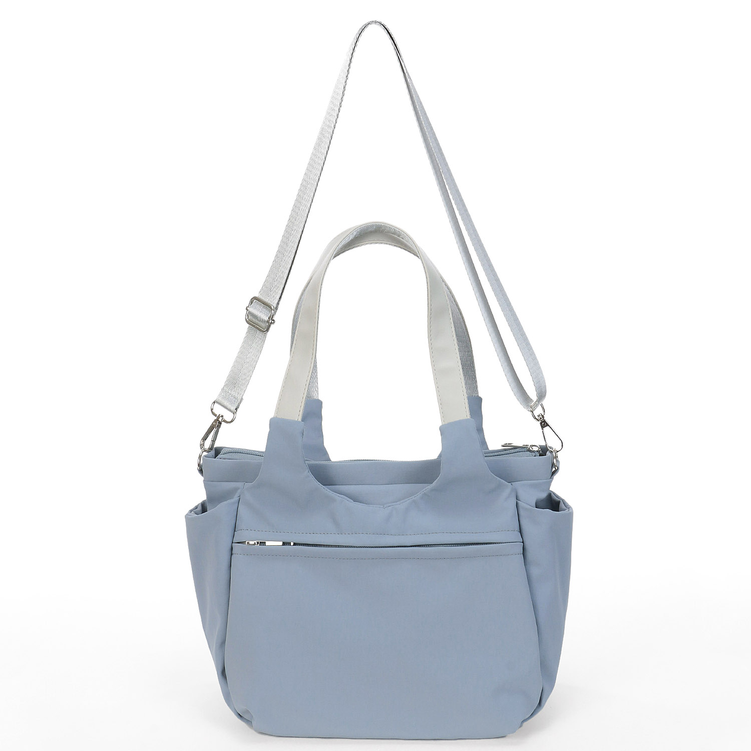 時短 カシメ多収納Wファスナ－2WAYバッグ - 画像5