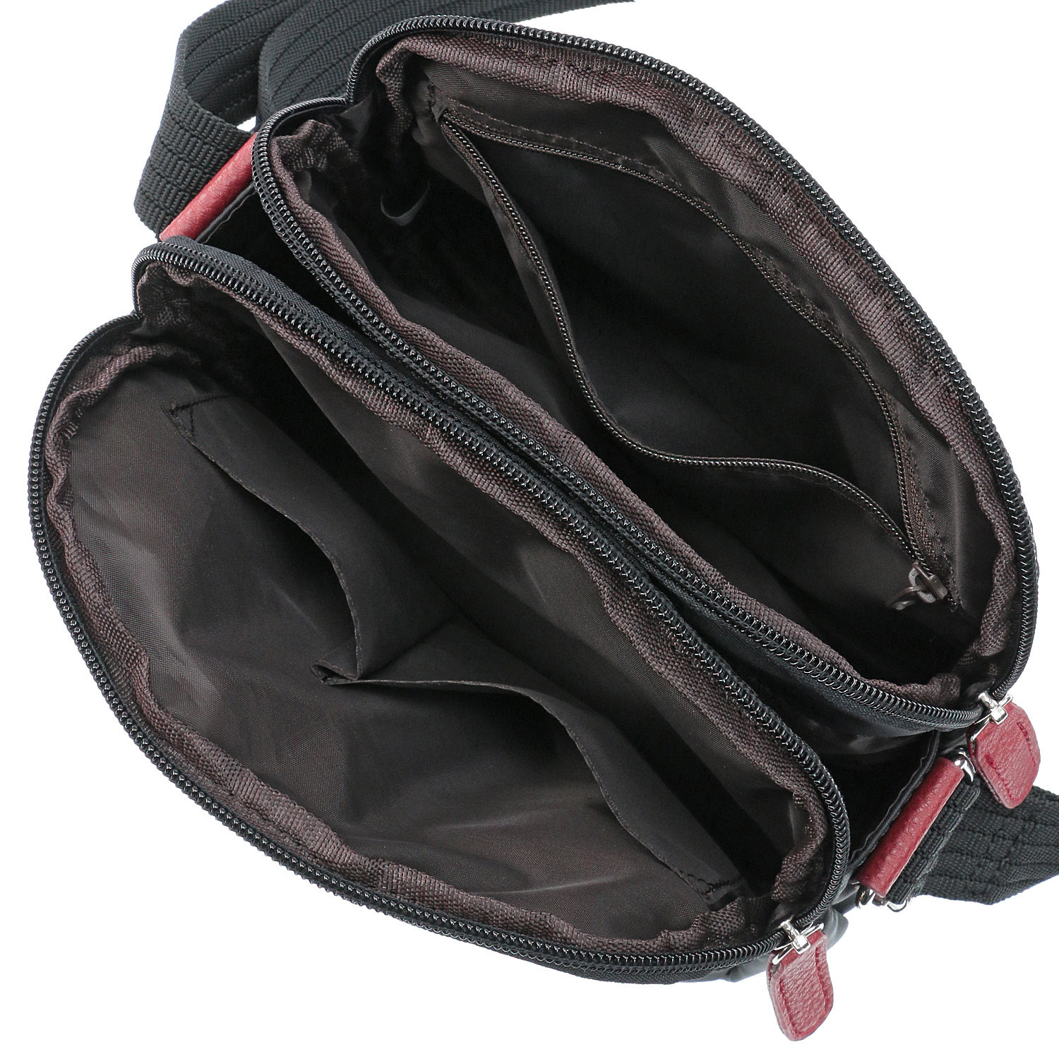 花チャーム付ツイルナイロンショルダーバッグ - 画像6