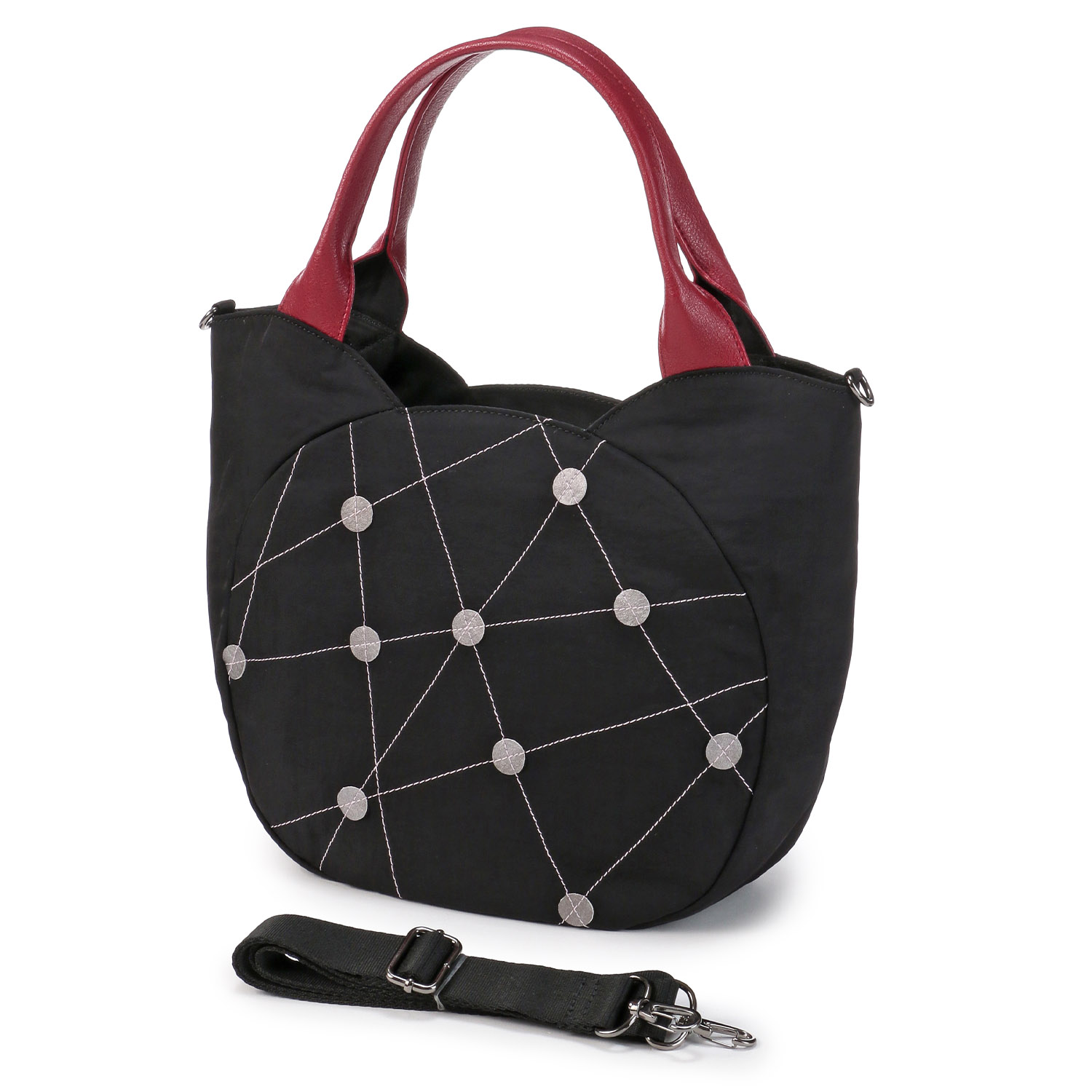 ドットクロスステッチ2WAYバッグ - 画像3