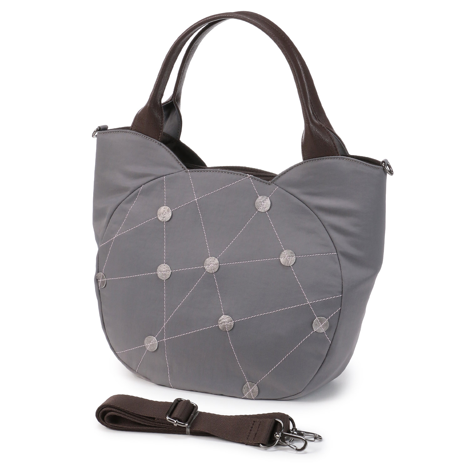 ドットクロスステッチ2WAYバッグ