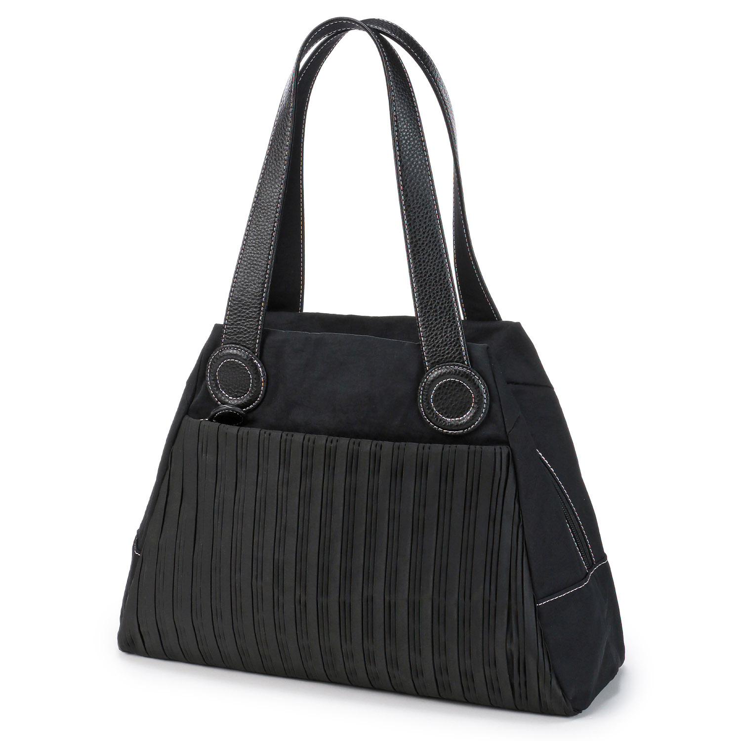 プリーツコンビボストン型バッグ - 画像7