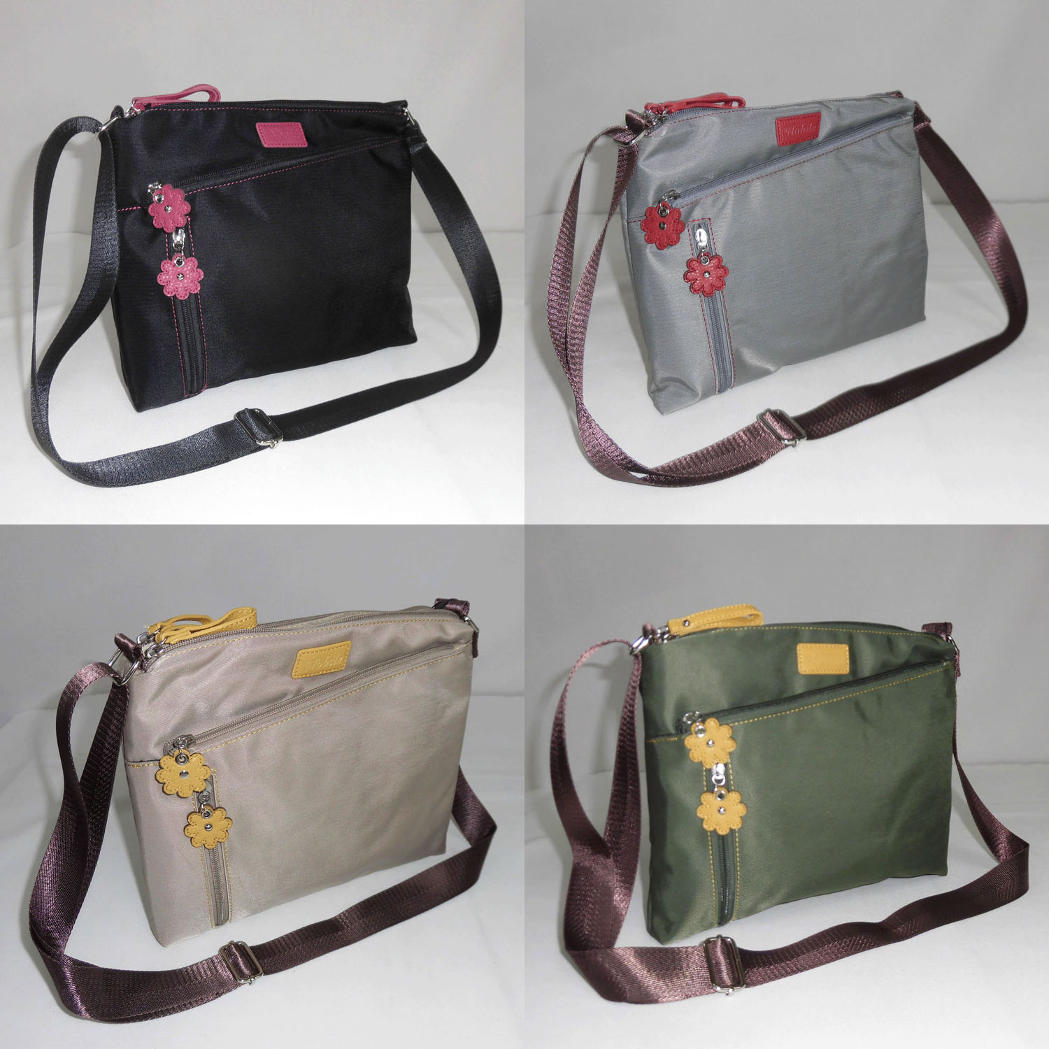 ナイロン多機能横型ショルダーバッグ - 画像1