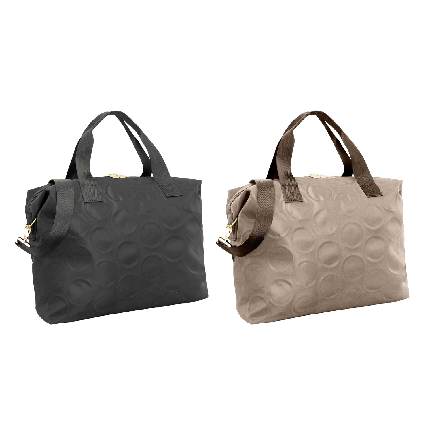 ドットエンボスボストンバッグ