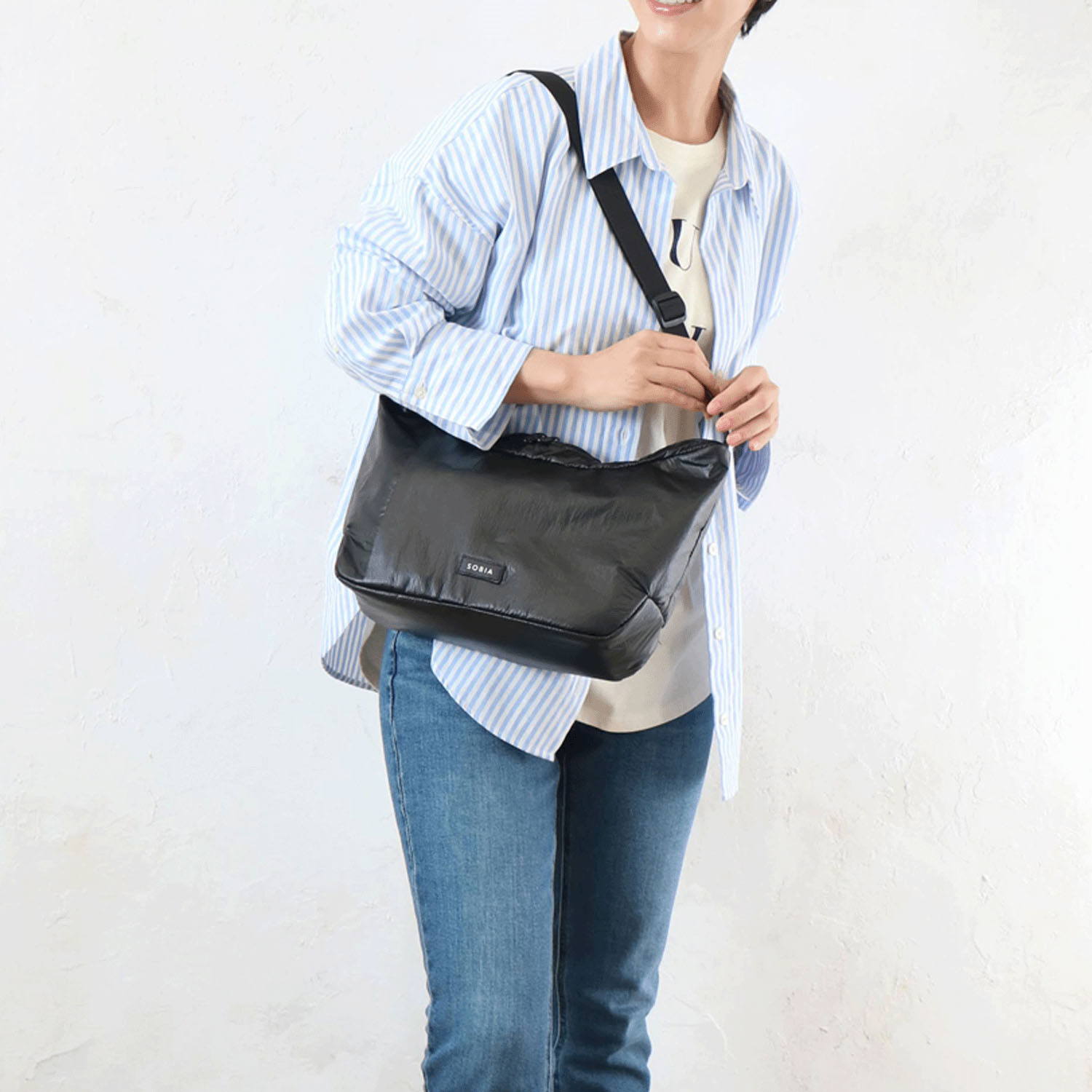 撥水パールグロウショルダーバッグ