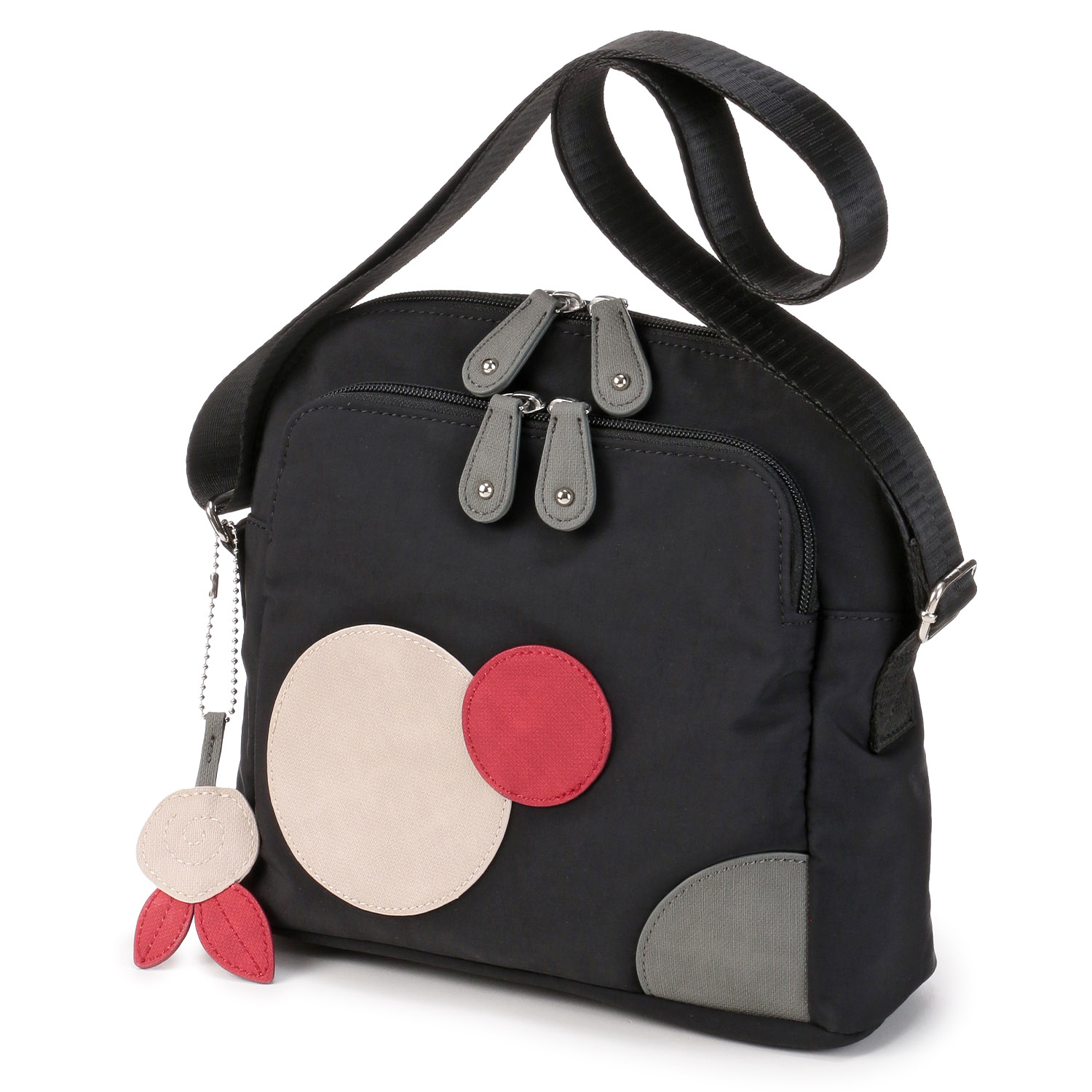 ZAZAシワナイロンサークルショルダーバッグ - 画像3