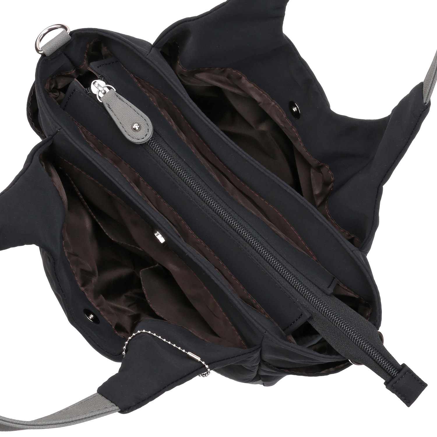 ZAZAシワナイロンサークル2WAYバッグ - 画像5