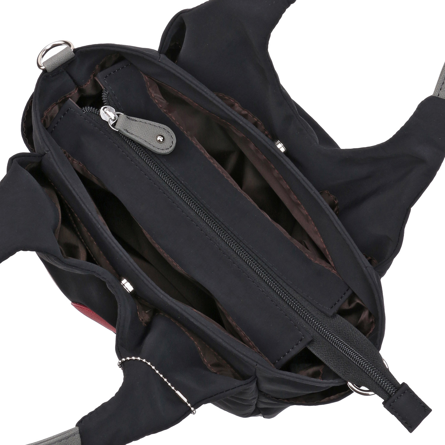 ZAZAシワナイロンサークル2WAYバッグ - 画像6