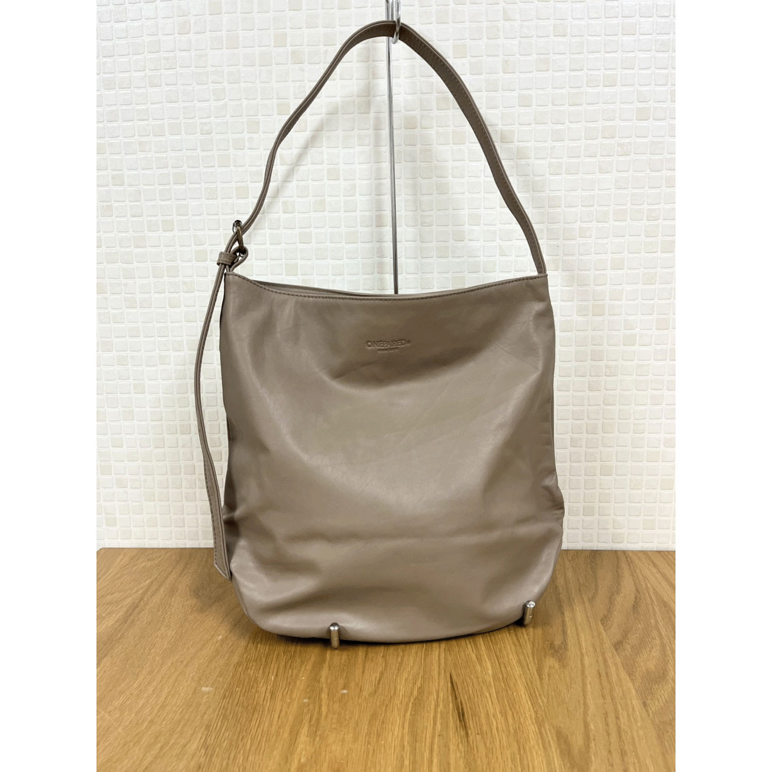 ONE PAIRED（ワンペアード） 牛革撥水ビッグワンショルダーバッグ - 画像3