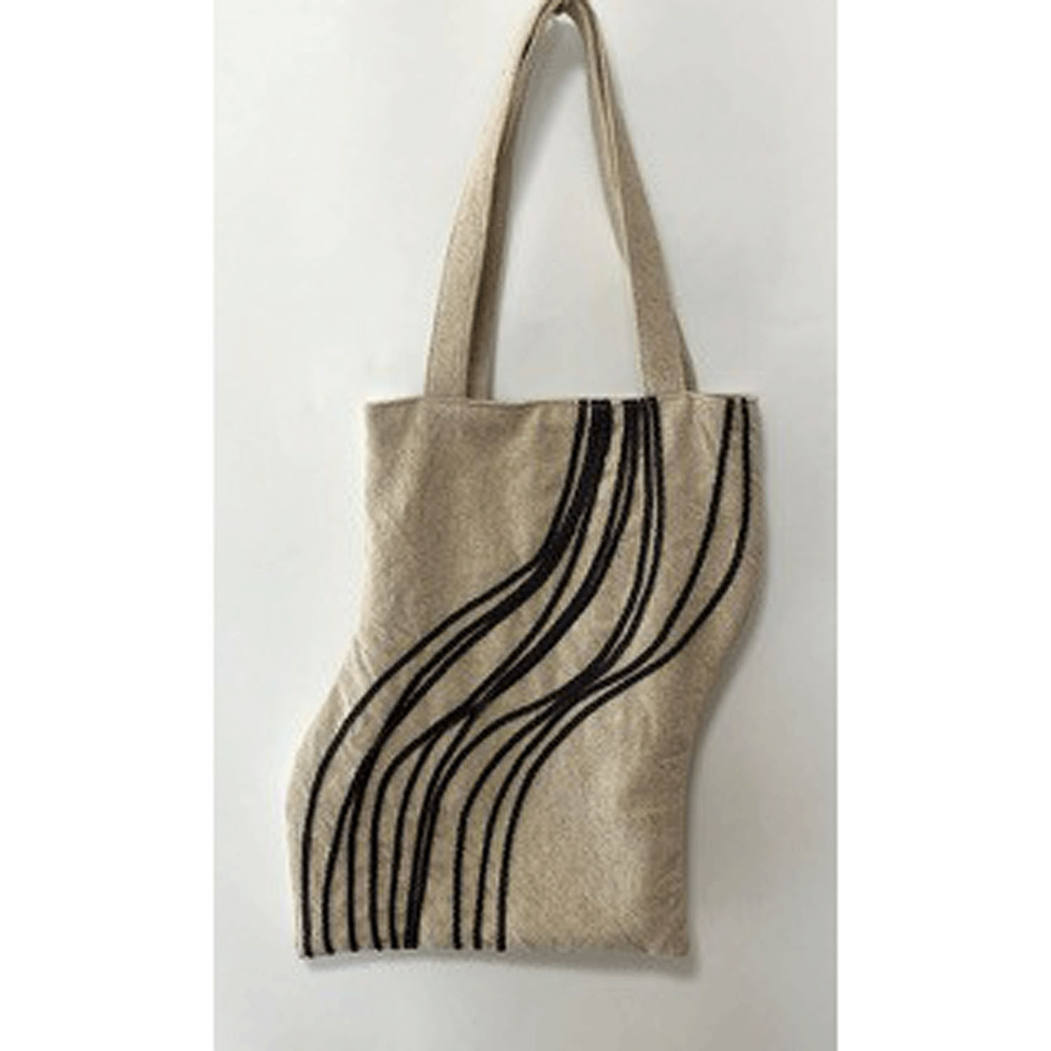 TOMOO DESIGNS Water Flow刺繍トートバッグ - 画像4