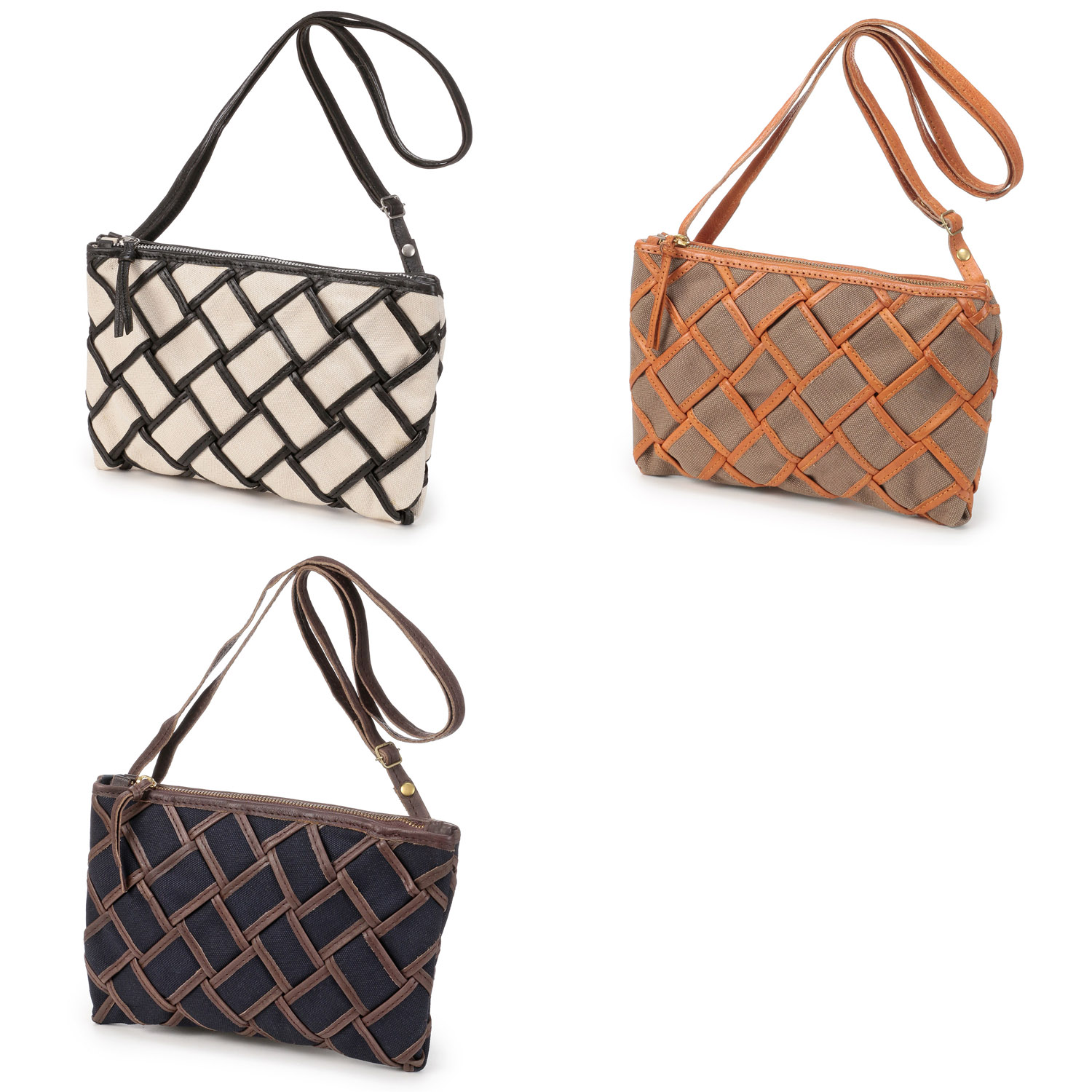 zucchero マファルダ帆布メッシュポシェット