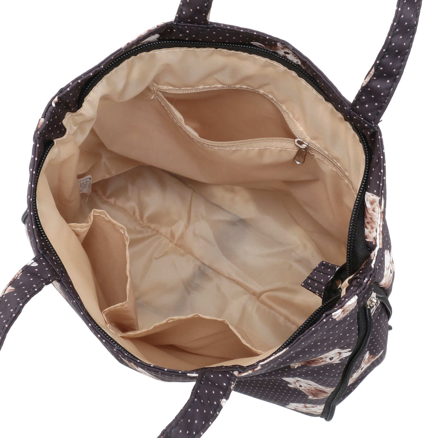 【エトワール別注柄】ドットネコ柄A4拡張縦型バッグ - 画像7