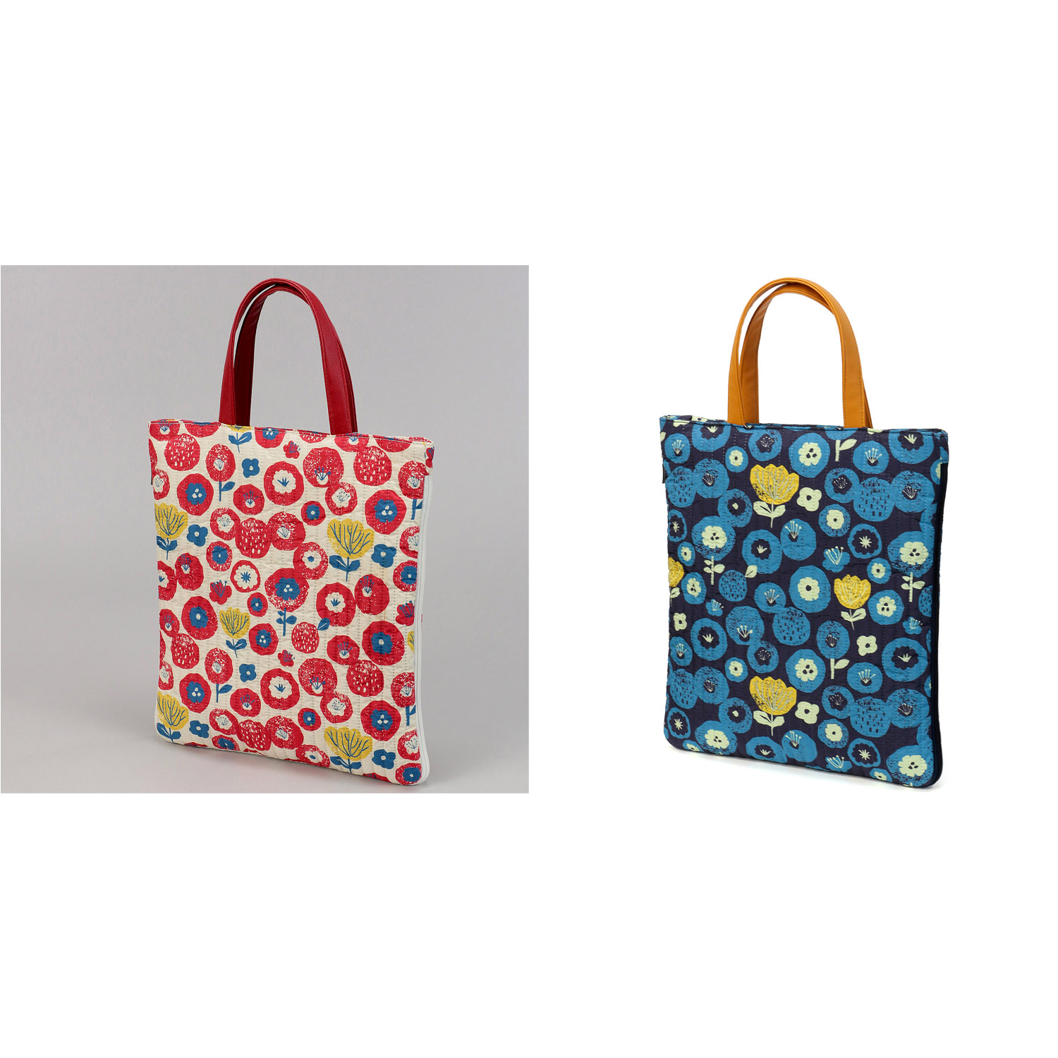 【エトワールオリジナル】北欧キルトA4拡張縦型バッグ - 画像5