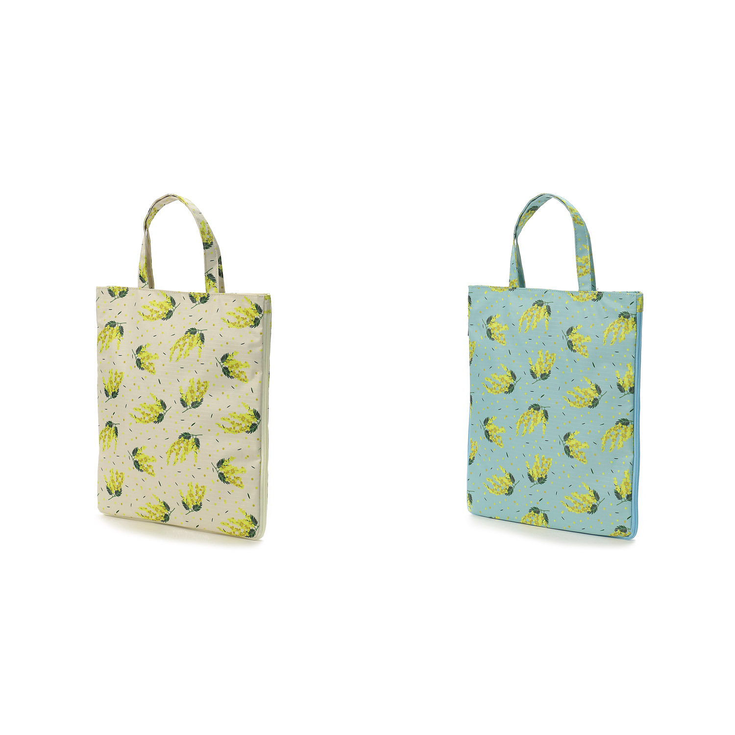 【エトワール別注柄】ミモザ柄A4拡張縦型バッグ