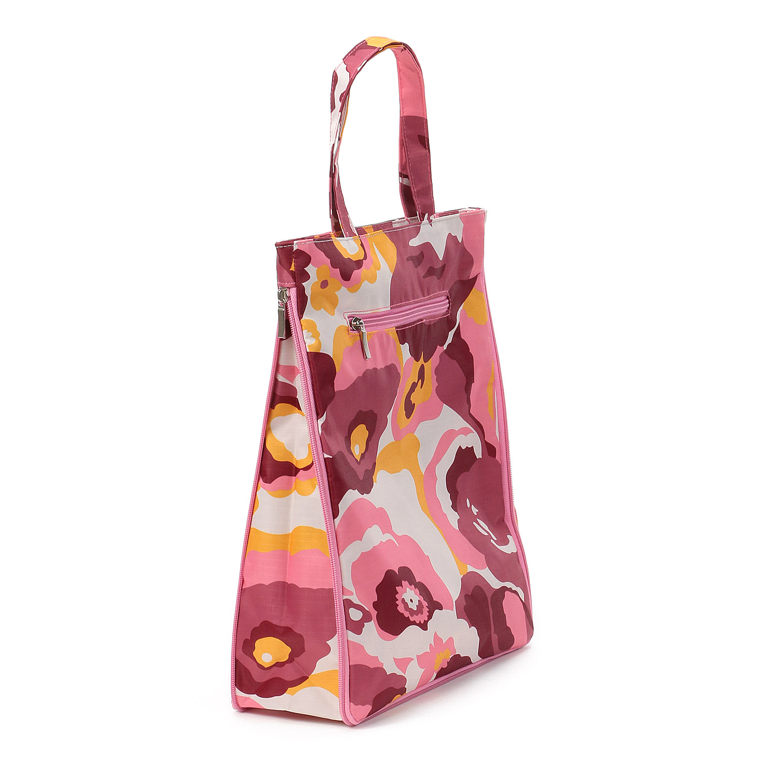 アートフラワー柄 A4拡張縦型バッグ - 画像6