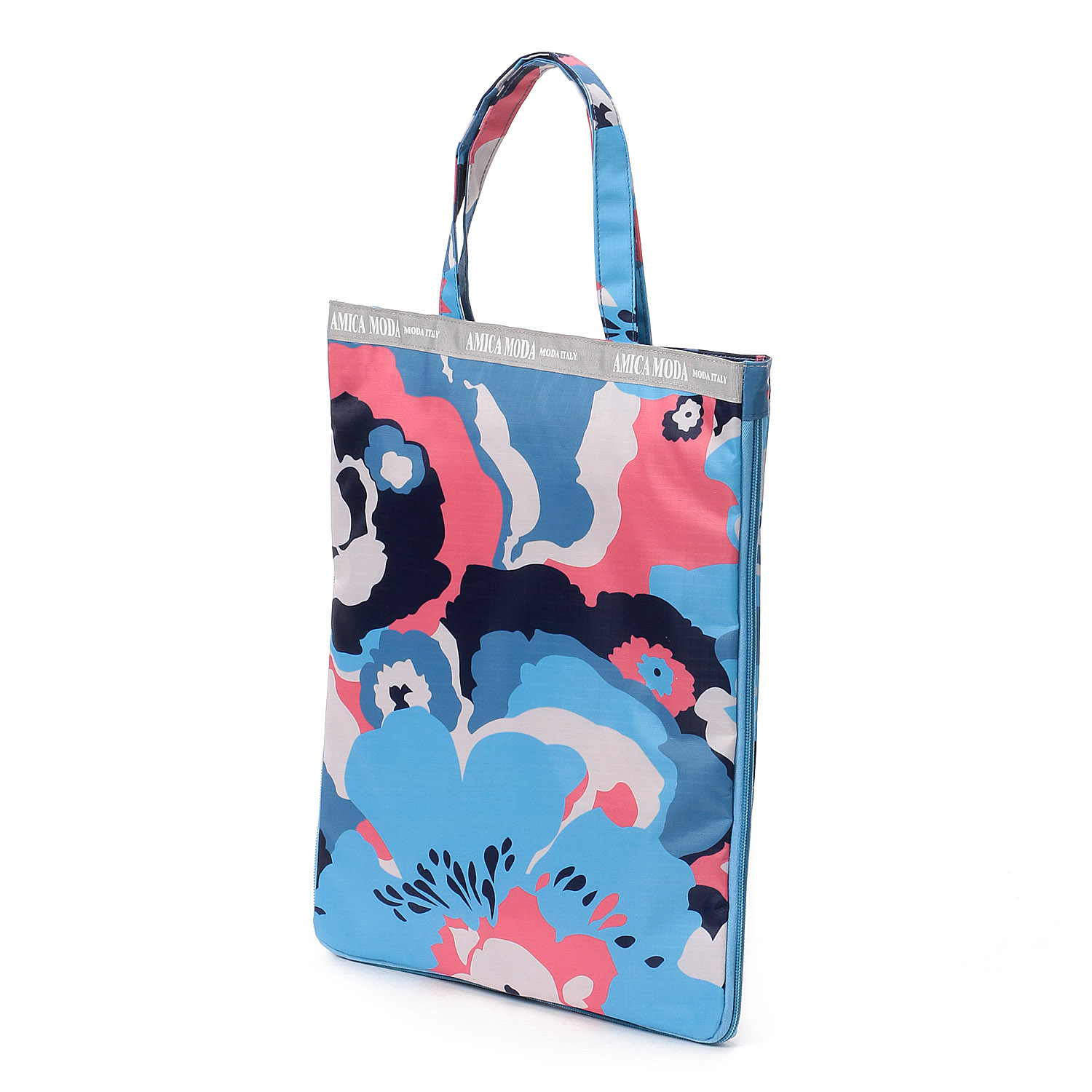 アートフラワー柄 A4拡張縦型バッグ - 画像8