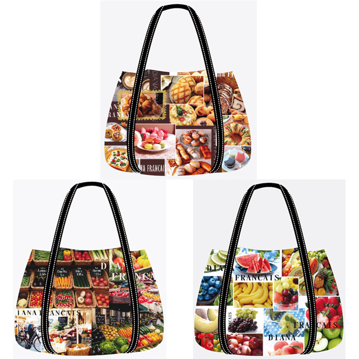 保冷転写プリントバルーン型トートバッグ