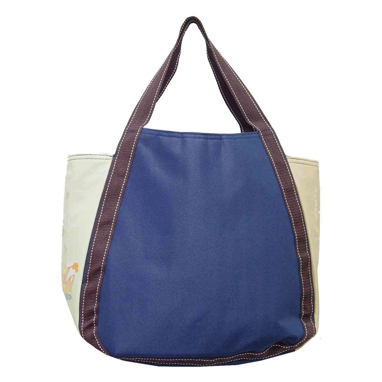 保冷グリーンボタニカル柄バルーントートバッグ - 画像9